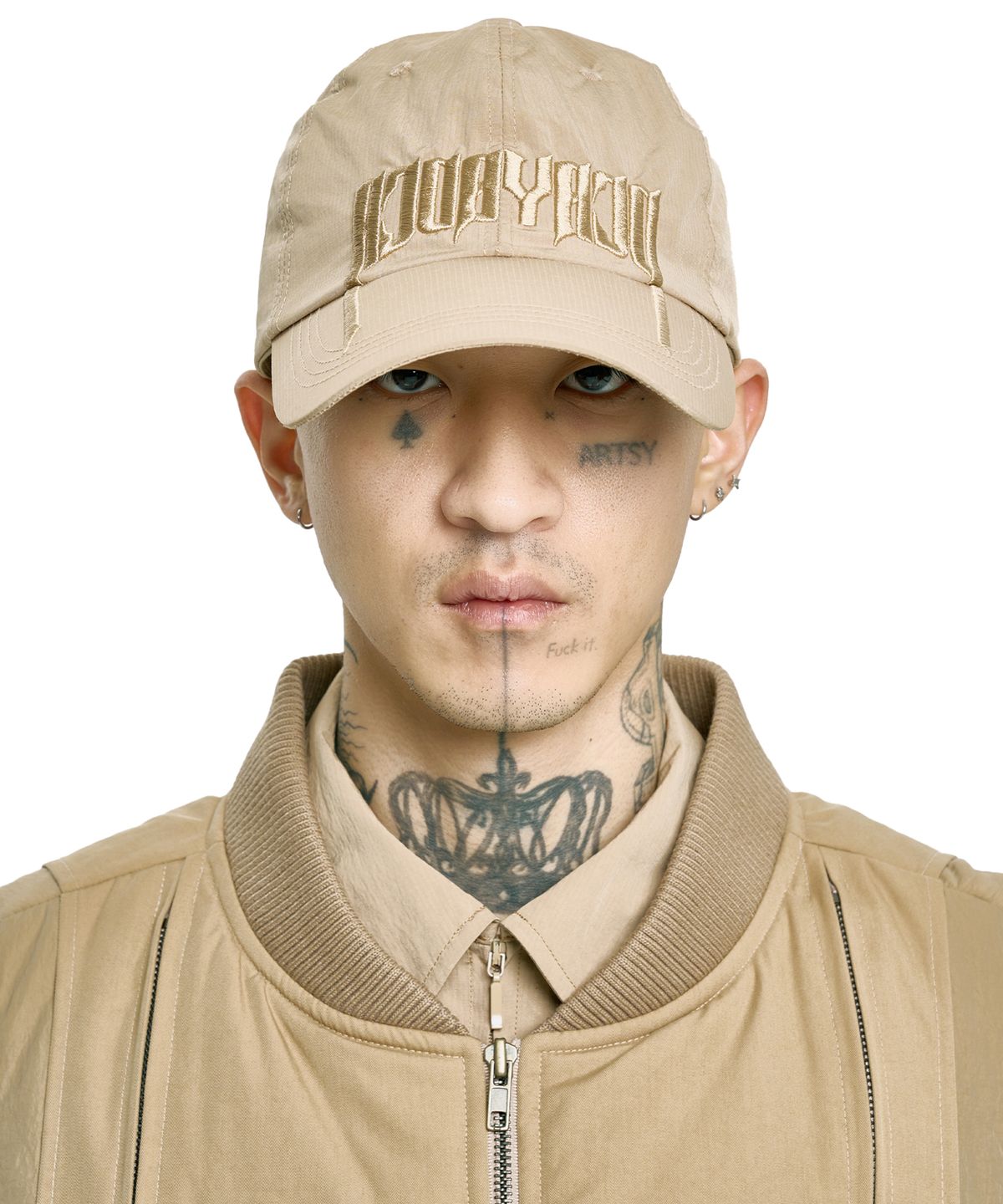 아조바이아조(AJOBYAJO) Arch Logo Nylon Cap [BEIGE]