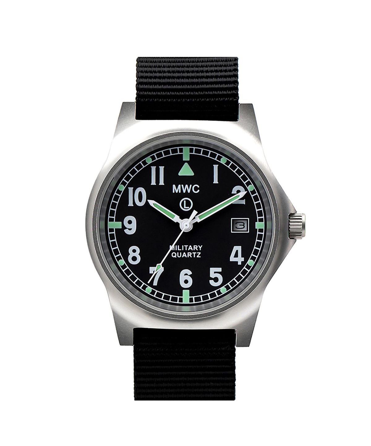 엠더블유씨 시계(MWC WATCH) G10 데이저스트 - 실버X블랙
