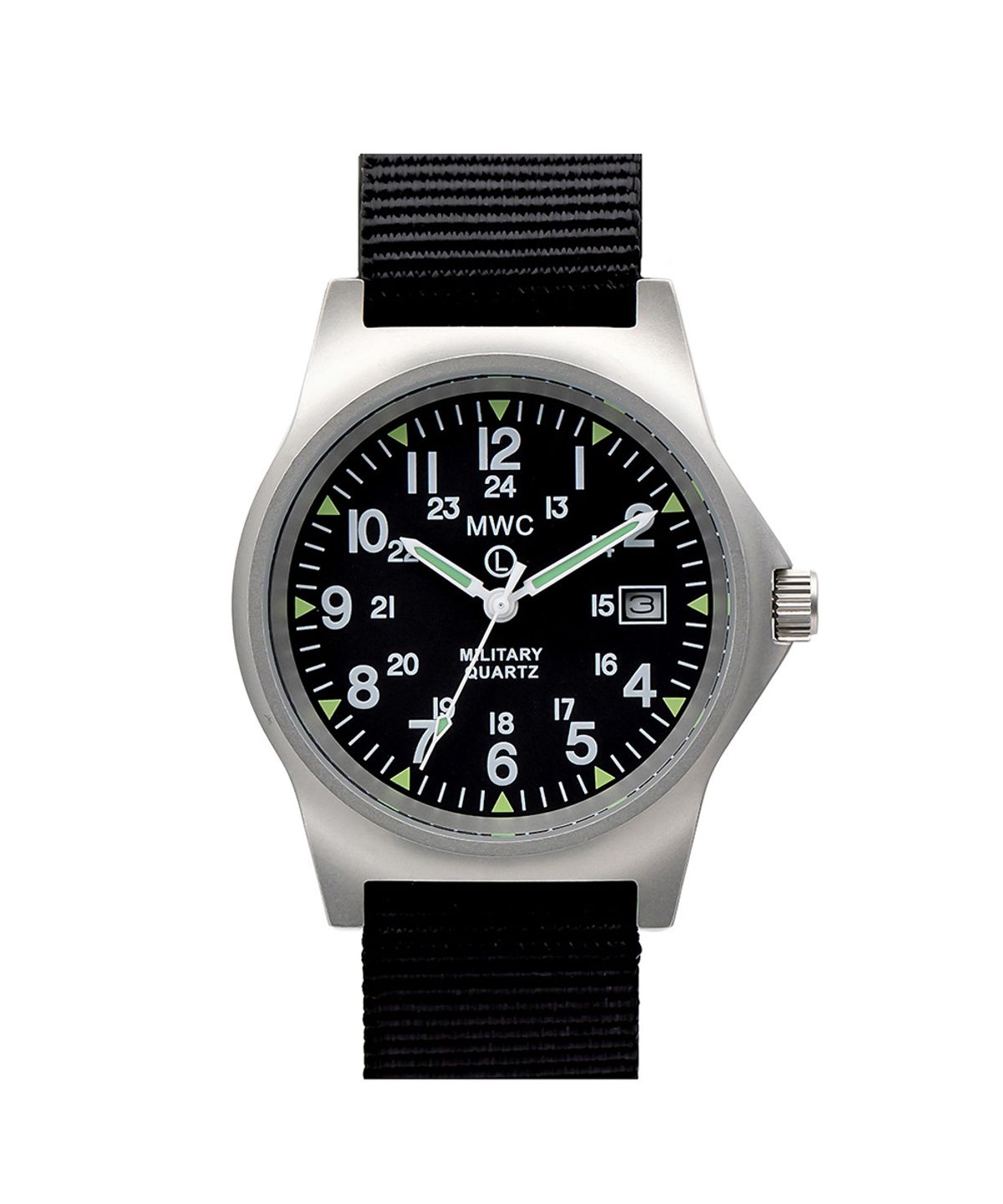 엠더블유씨 시계(MWC WATCH) G10 데이저스트 24H - 실버X블랙