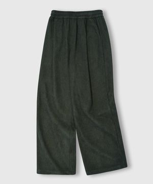 원턱 와이드 코듀로이 밴딩 팬츠 [카키]