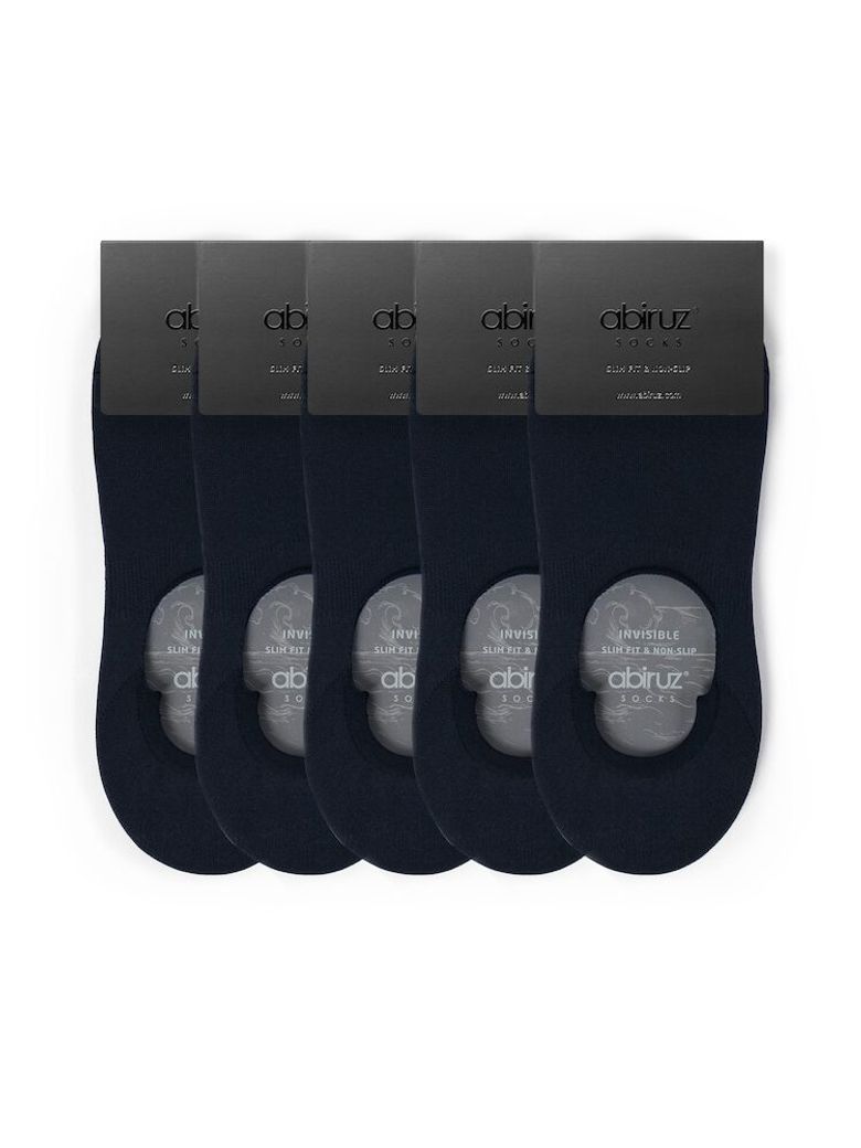 남성용 Cool Air-Skin 논슬립 페이크삭스 네이비 5 PACK