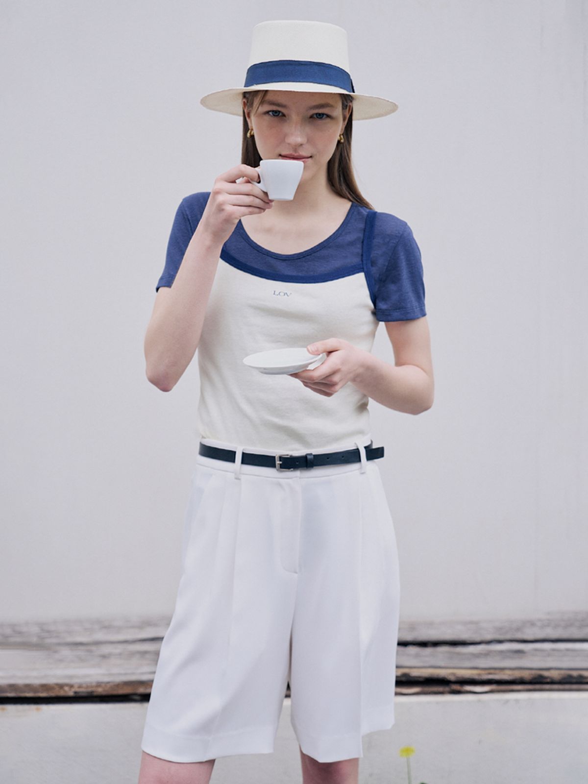 로브로브(LOVLOV) RETRO SLIP TOP