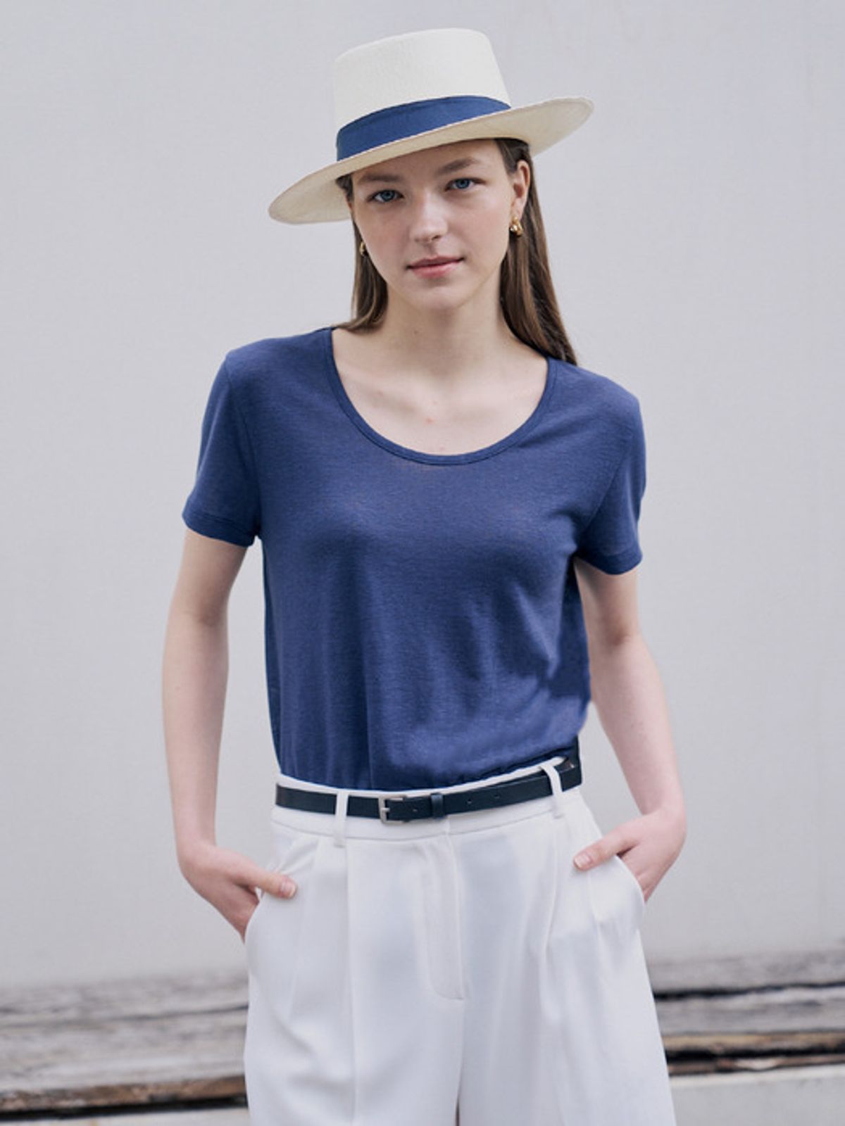 로브로브(LOVLOV) NOAH LINEN T-SHIRT