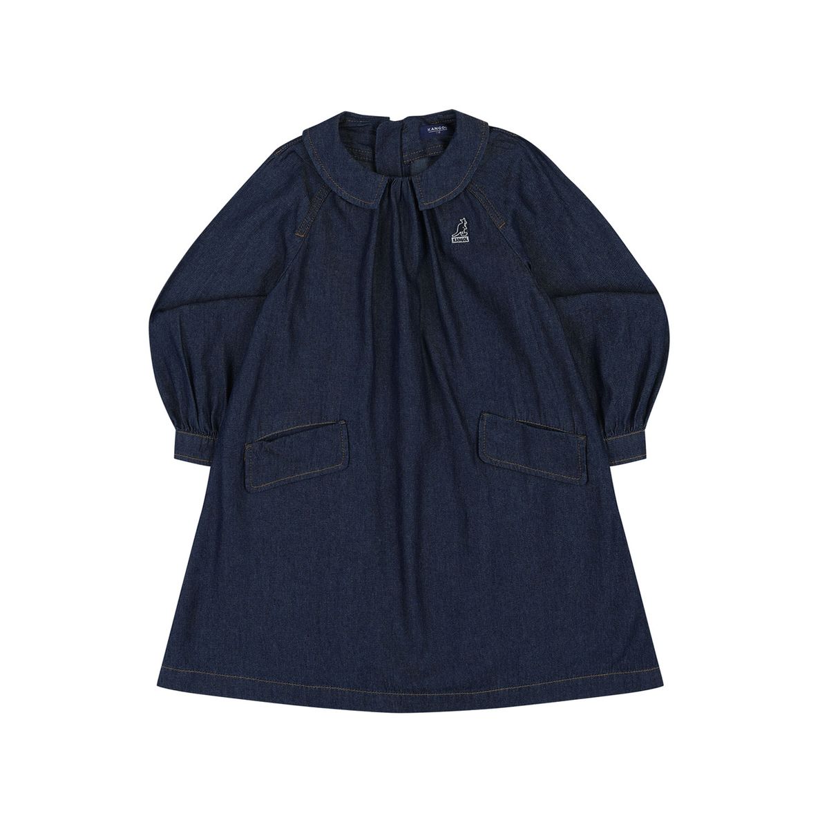 캉골키즈(KANGOL KIDS) 데님 원피스 QC 2001 네이비