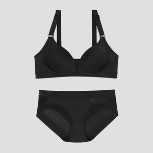 [브라1+팬티2]더블 하트 볼륨 브라팬티 SET