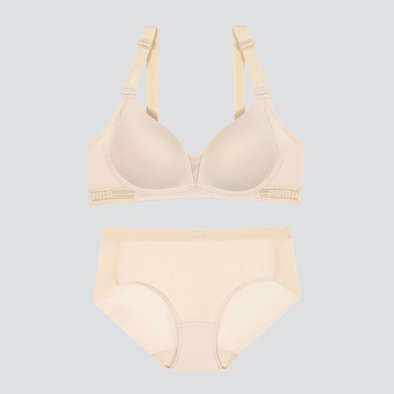 [브라1+팬티2]더블 하트 볼륨 브라팬티 SET