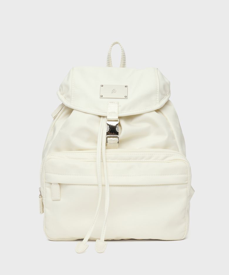 SYMBOL NYLON SMALL BACKPACK [IVORY]