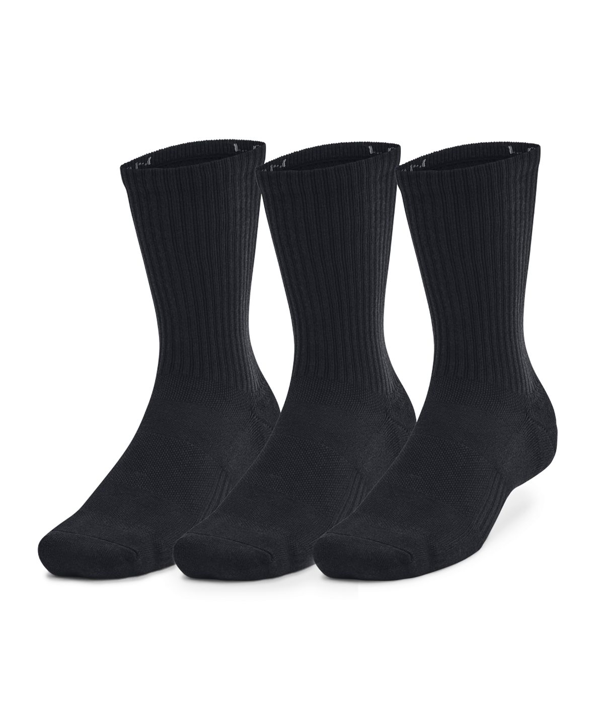언더아머(UNDERARMOUR) 유니섹스 트레이닝 코튼 크루 삭스 3켤레 1386311-001