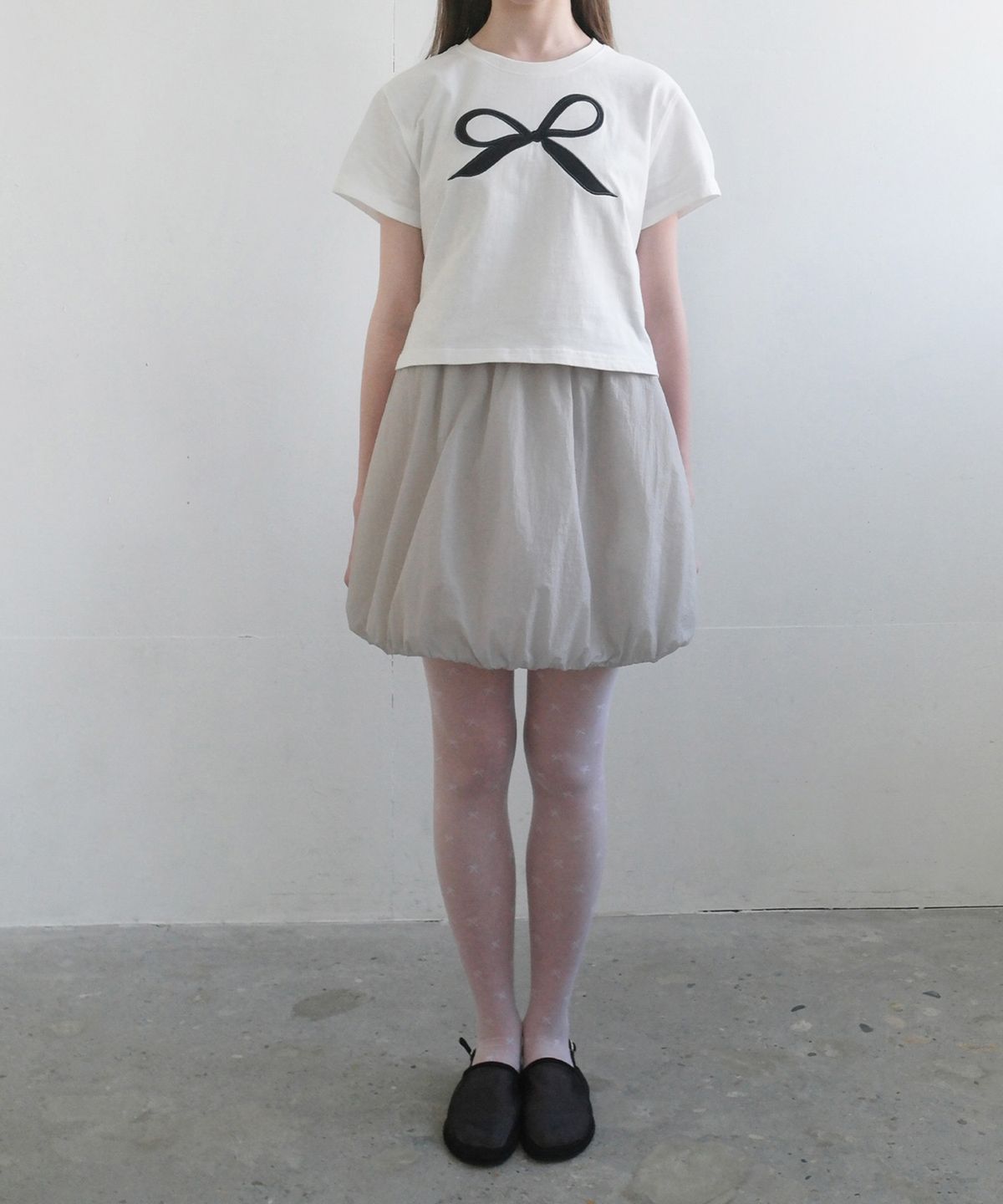 유베이지(UBEIGE) 펌킨 나일론  스커트 (Gray)