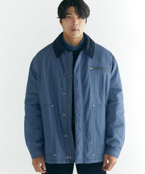 [빅사이즈]스튜디오 워크 패딩 자켓 블루