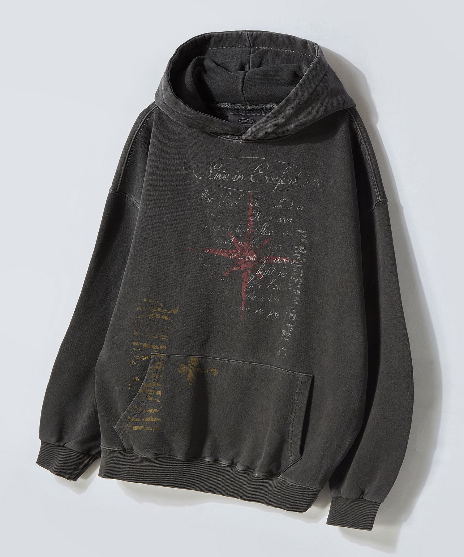 トップス MUSINSA LACE BUTTON HOODIE TOP MUSINSA | GLACK GHD009 Manta applique hood zip-up (BLACK)
