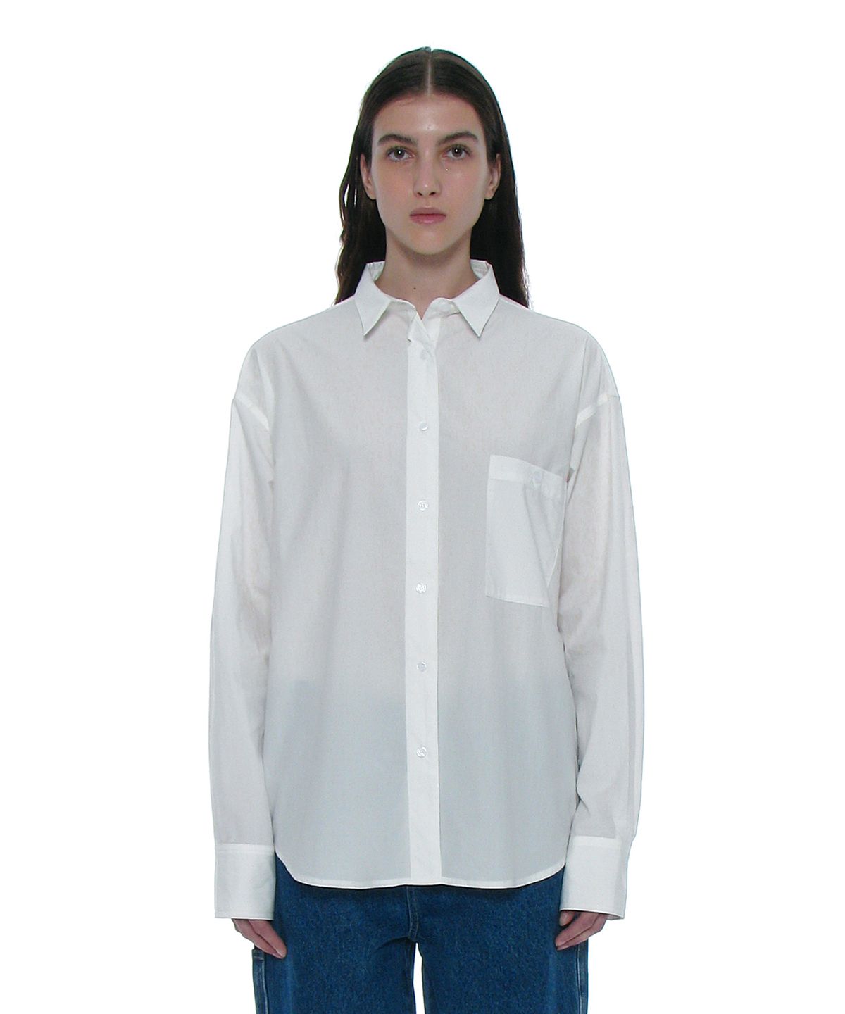 파르티멘토 우먼(PARTIMENTO WOMEN) PWC 트위스트 오버사이즈드 셔츠_3컬러