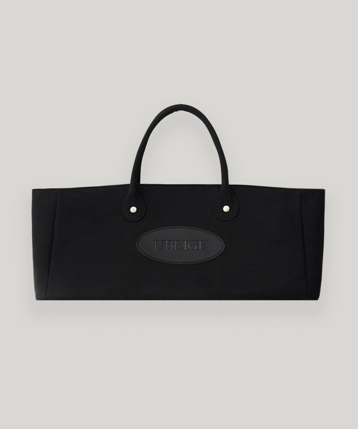 유베이지(UBEIGE) 나일론 패치 토트백 (Black)