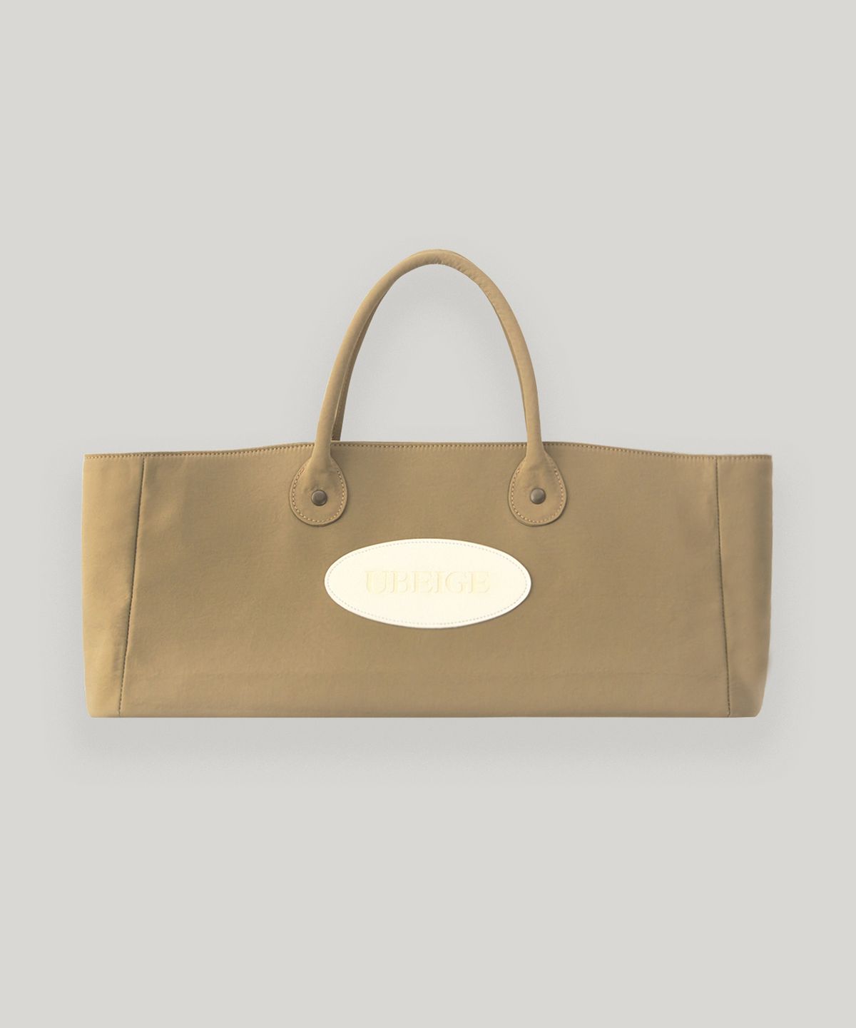 유베이지(UBEIGE) 나일론 패치 토트백 (Beige)