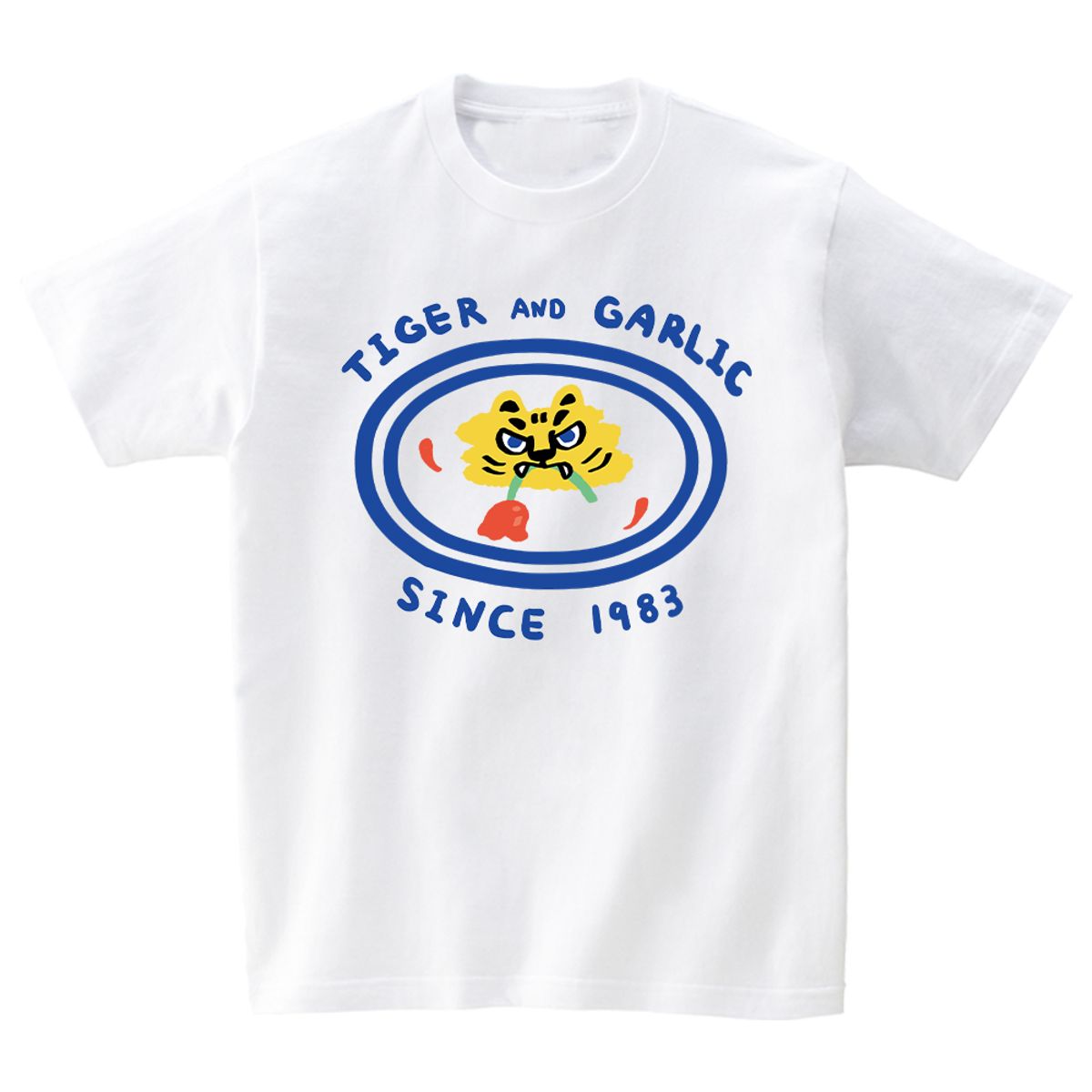 타이거앤갈릭(TIGER AND GARLIC) BLUE TIGER AND GARLIC SINCE 1983_WHITE