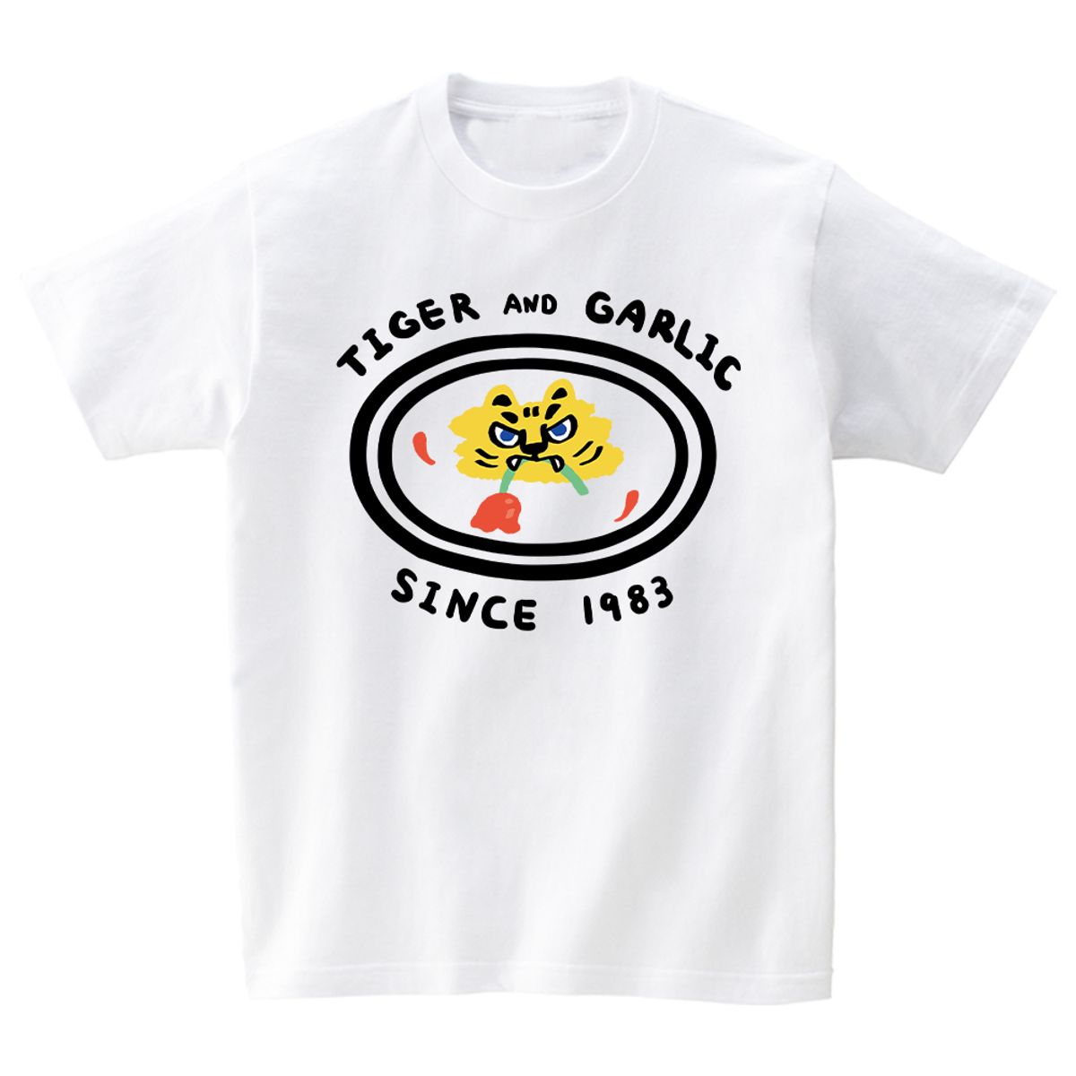 타이거앤갈릭(TIGER AND GARLIC) BLACK TIGER AND GARLIC SINCE 1983_WHITE