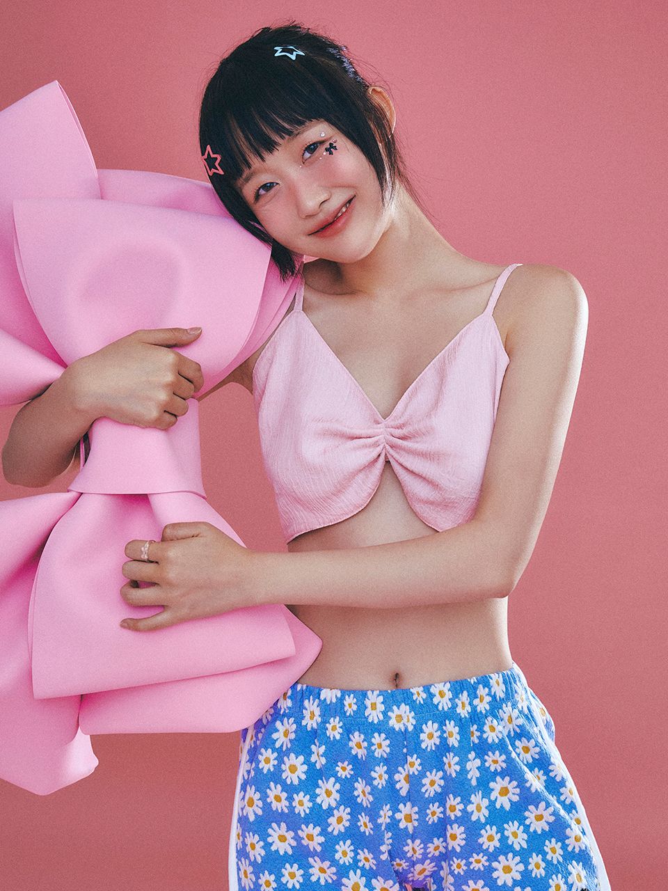MUSINSA公式 | ADOREBELLE バックリボンビスチェ - ピンク