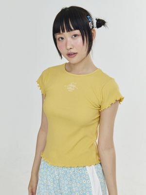 로고 자수 엑스 티 - 옐로우