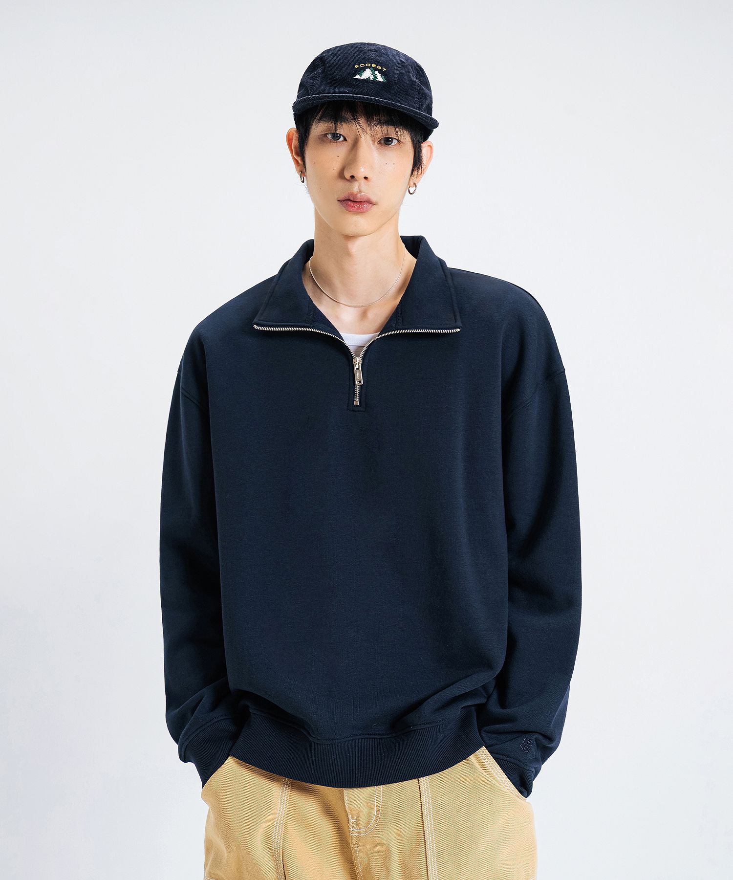 half zip sweatshirt | 韓国No.1ファッション通販・MUSINSA公式