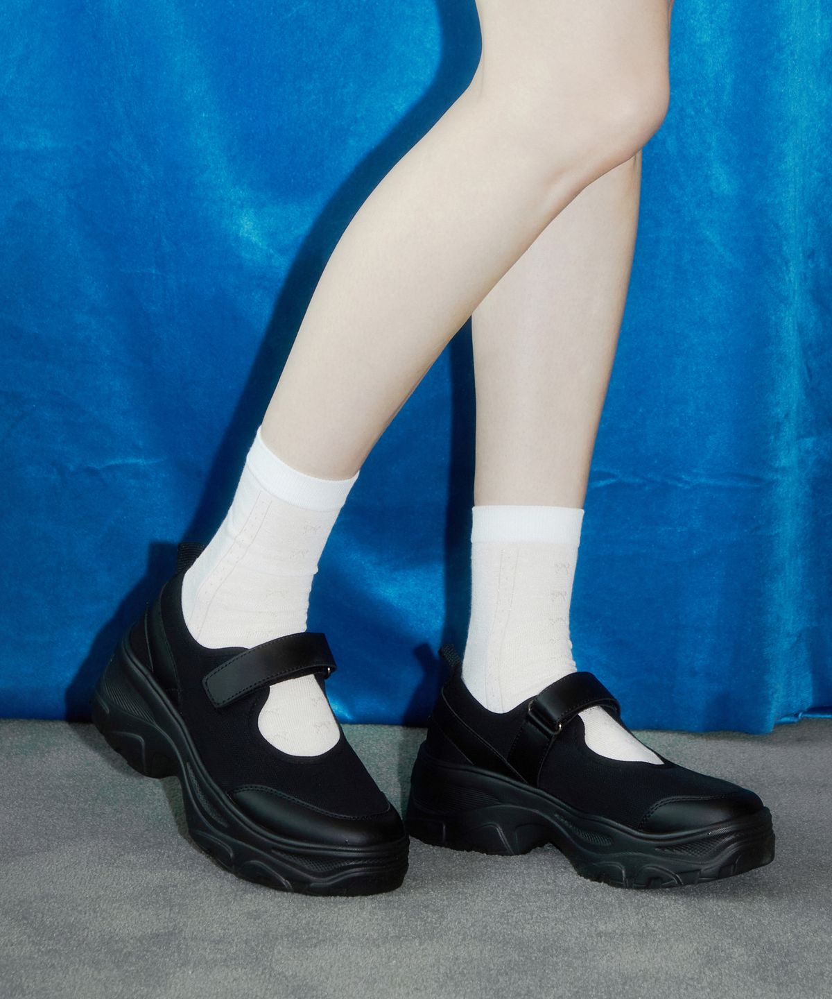 오찌(OTZ) 로미타 플랫폼 벨크로 메리제인 FLOTEA1W05