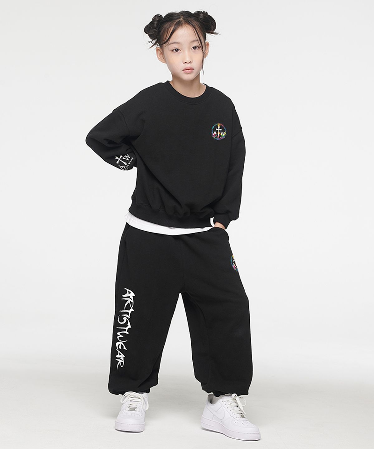 아티스트웨어 키즈(ARTISTWEARKIDS) [ATW] 키즈 디퍼런트 셋업_BK