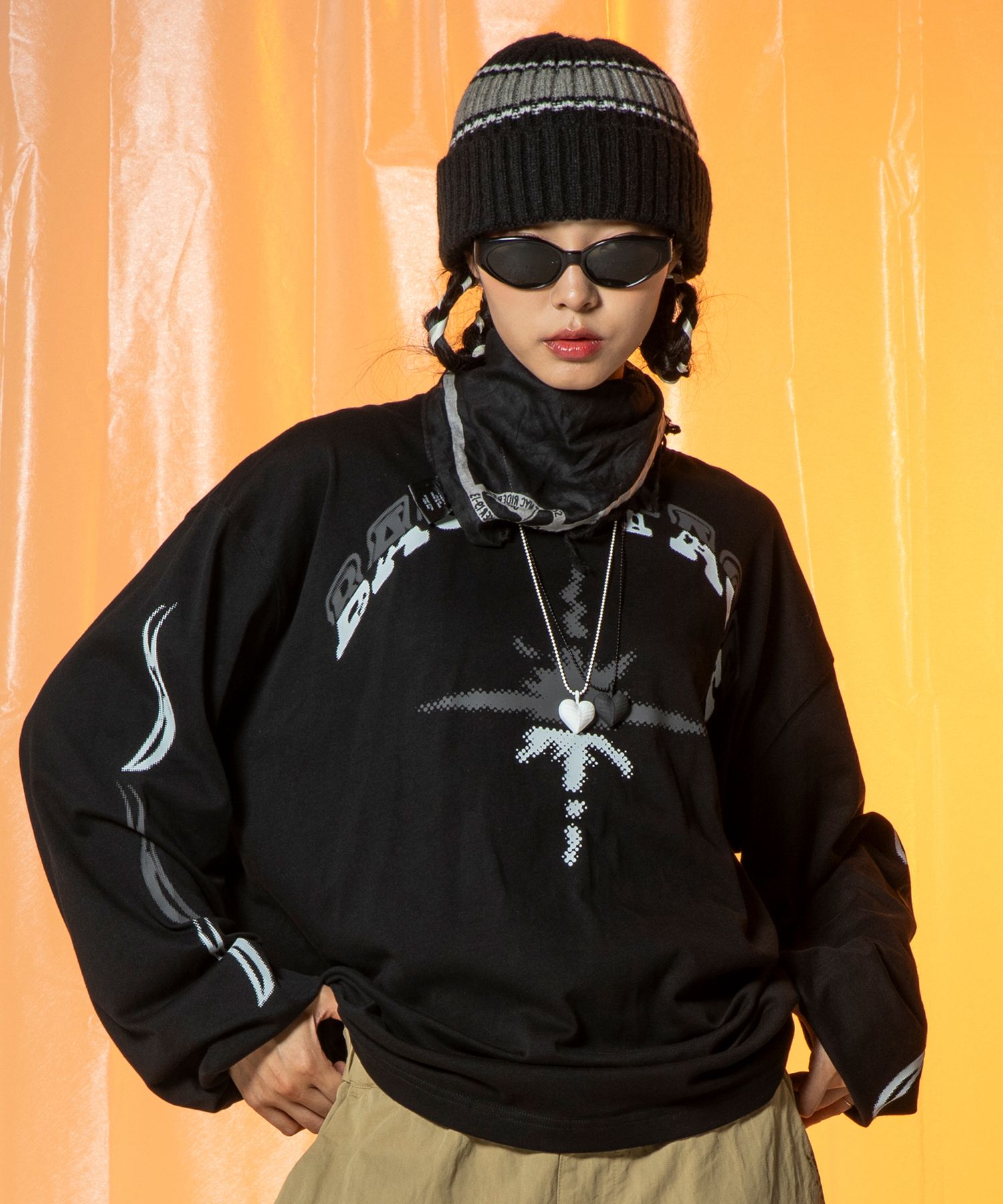 トップスその他 XTONZ XTT102 Backstage Loose Fit Long Sleeve WHITE XTT102WH MUSINSA | XTONZ XTT102 Backstage Loose Fit Long Sleeve (BLACK)
