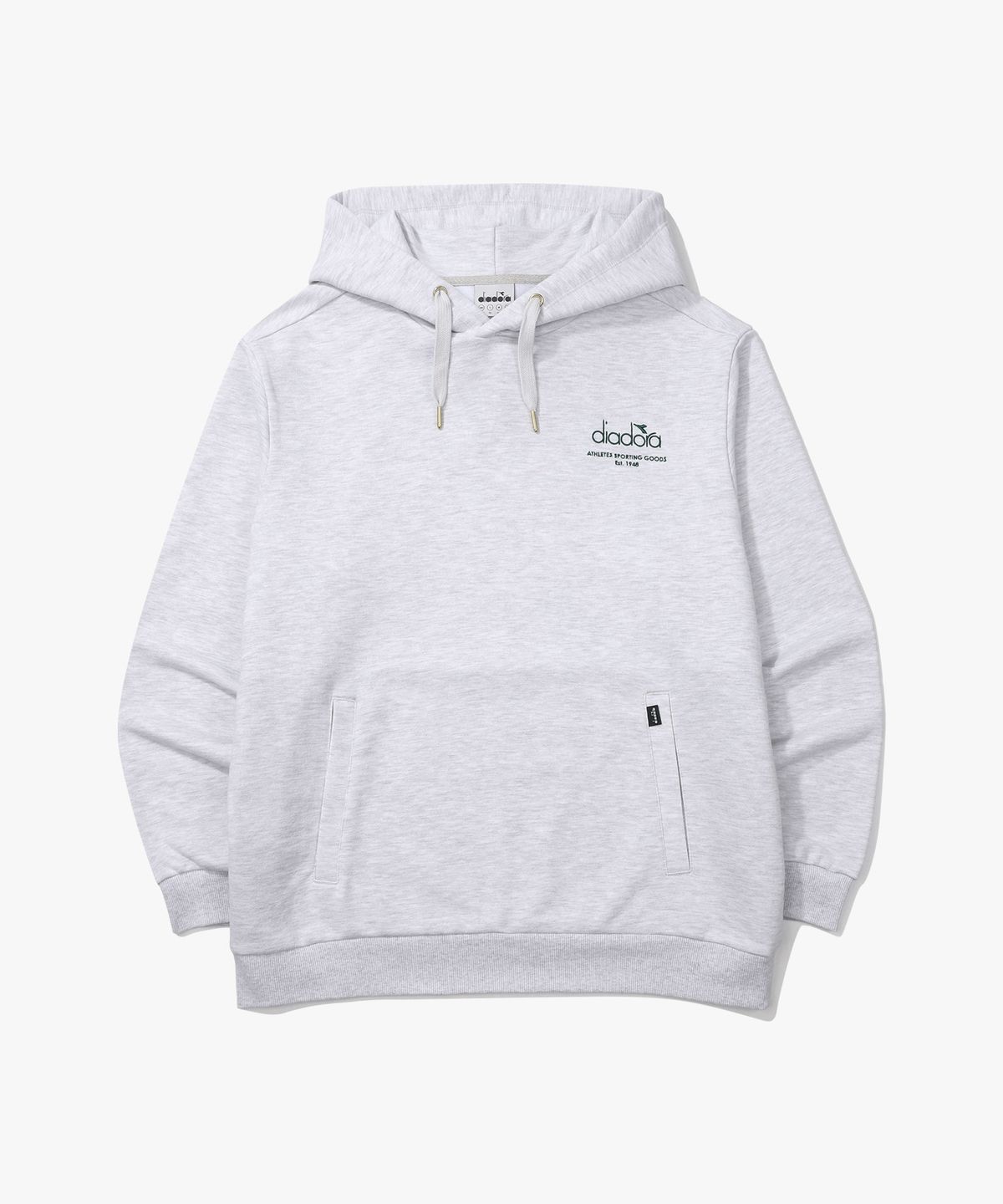 디아도라(diadora) 달리 스웻 후드 GREY