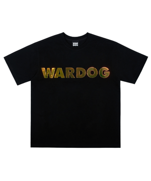 홀로그램 로고 티셔츠 블랙