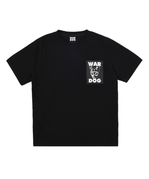 로고 패치 티셔츠 블랙