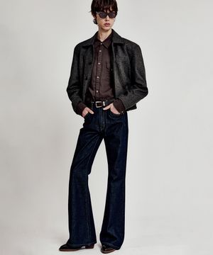 잔느 플레어 데님 인디고