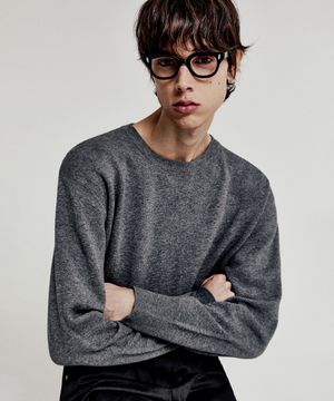 밀라노 울 코튼 라운드넥 풀오버 니트 ( 5 COLOR )