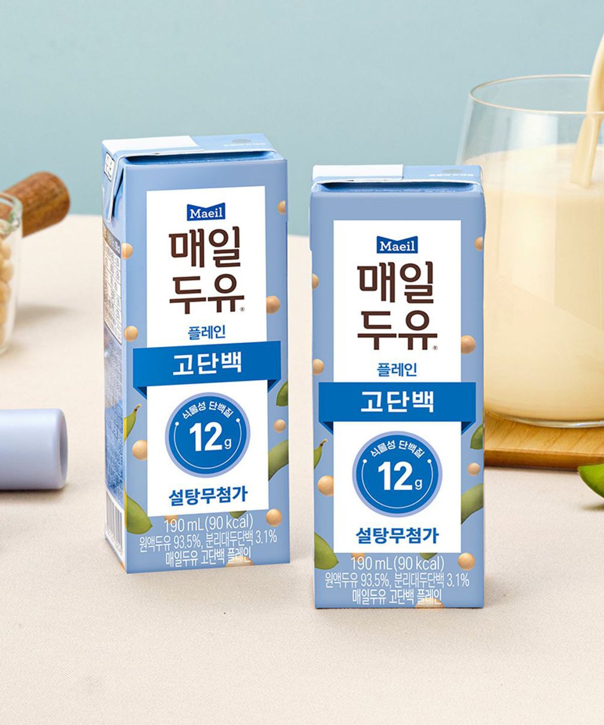 매일두유(MAEILSOYMILK) 매일두유 고단백 190ml 48팩