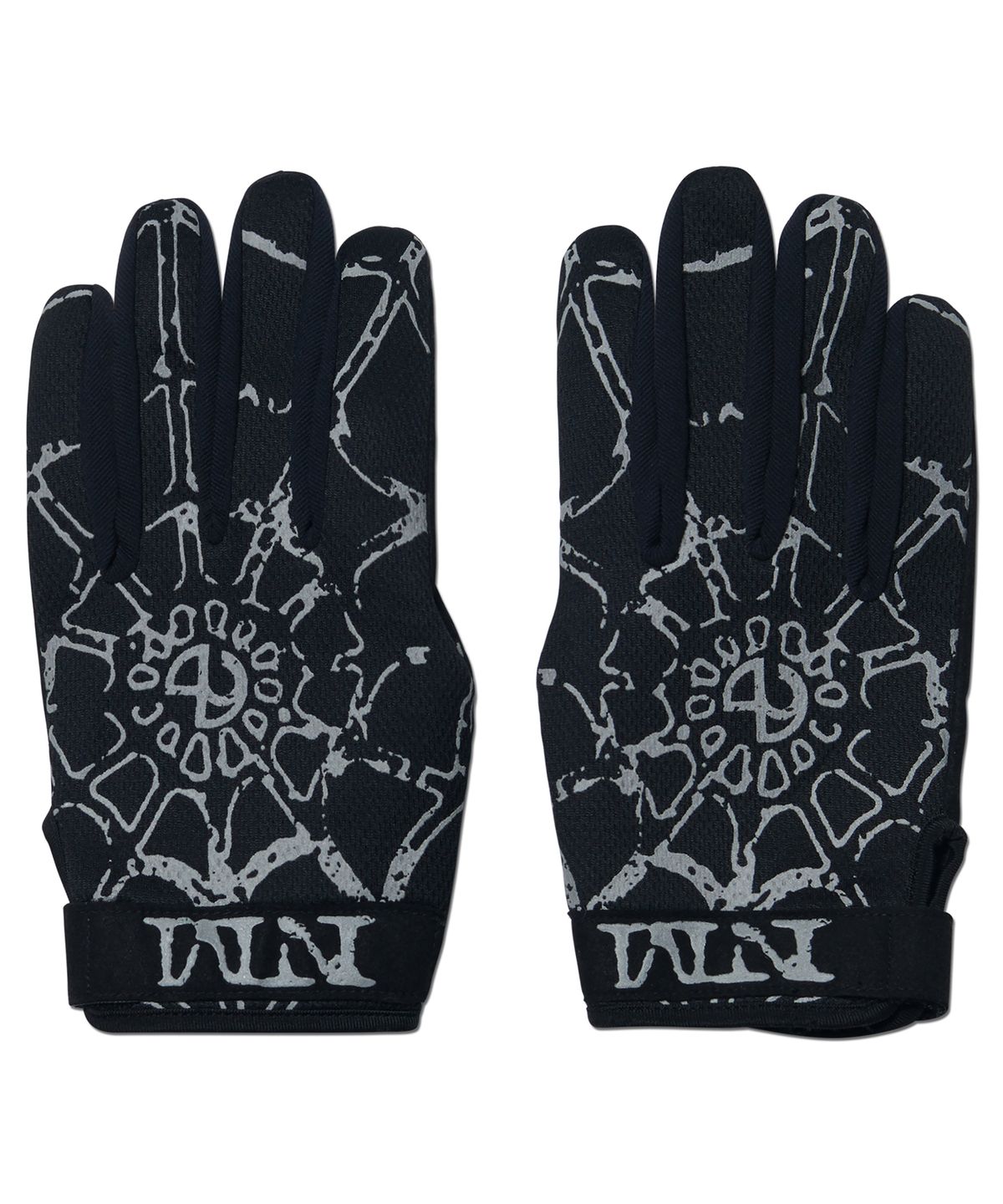노매뉴얼(NOMANUAL) REFLECTIVE WEB GLOVES - BLACK