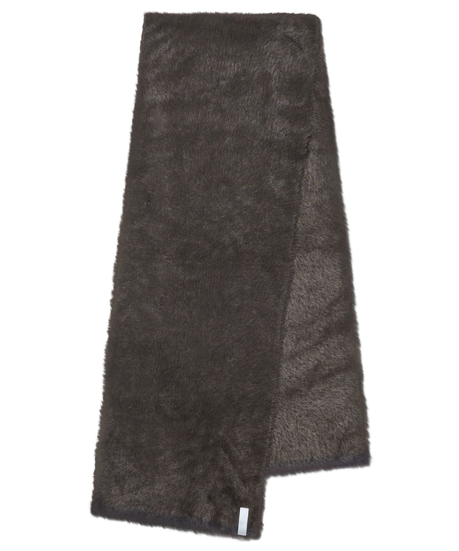 MUSINSA公式 | NOMANUAL HAIRY KNIT MUFFLER - BROWN