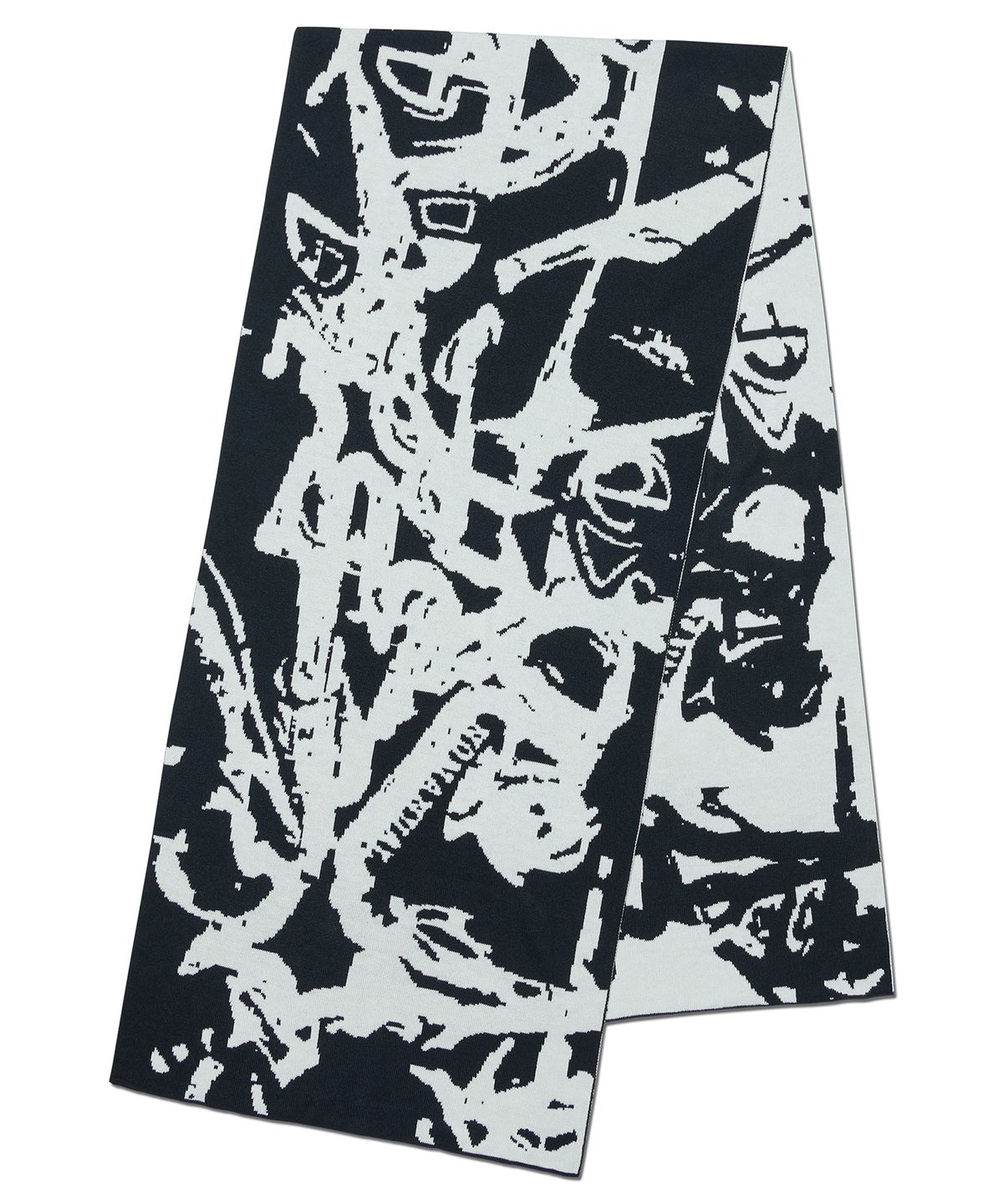 노매뉴얼(NOMANUAL) N.S JACQUARD MUFFLER - WHITE