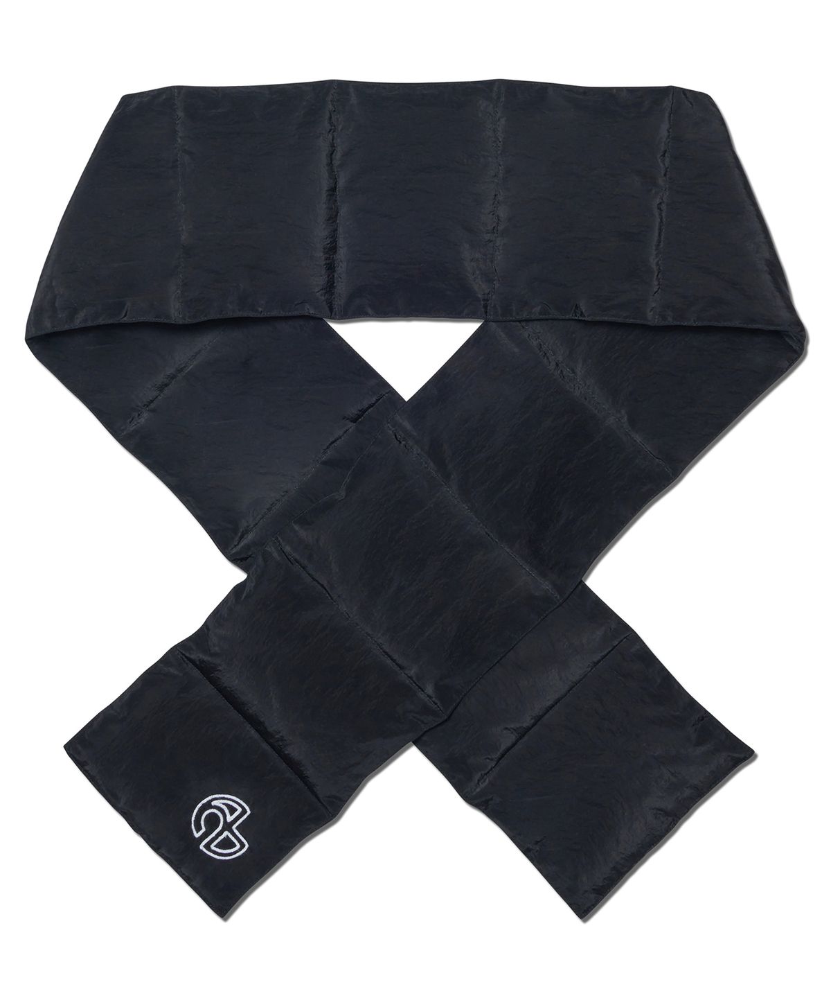노매뉴얼(NOMANUAL) L.S.S NYLON DOWN MUFFLER - BLACK