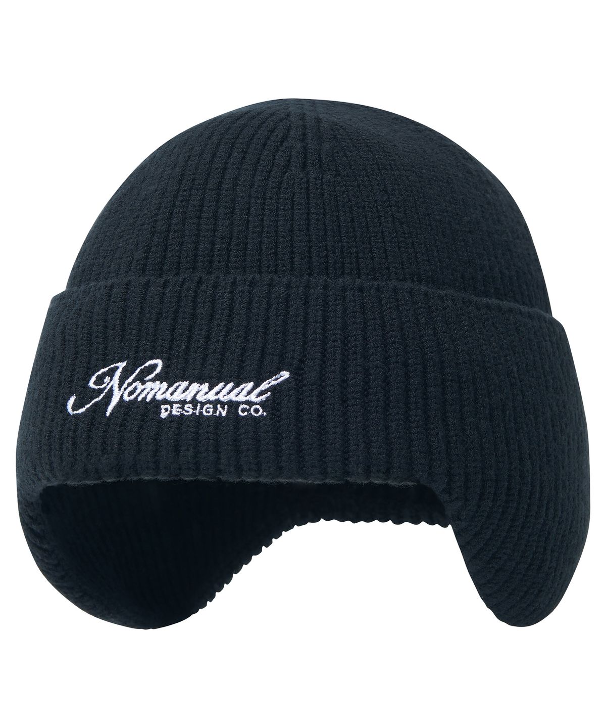 노매뉴얼(NOMANUAL) NM EARFLAP BEANIE - BLACK