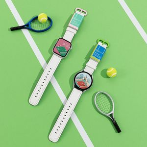 애플워치 스트랩 시그니처 비액티브 테니스 9 8 울트라 7 SE2 갤럭시 워치6 호환 밴드