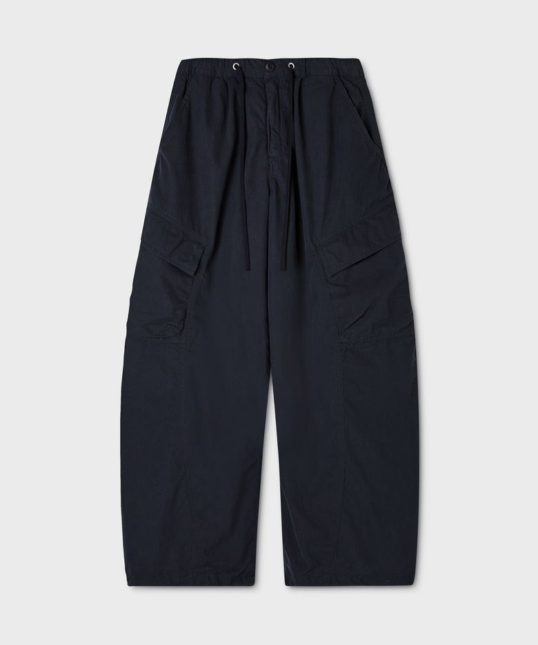 Wide Cotton Nylon Cargo Pants(F) / WHTAG3821F