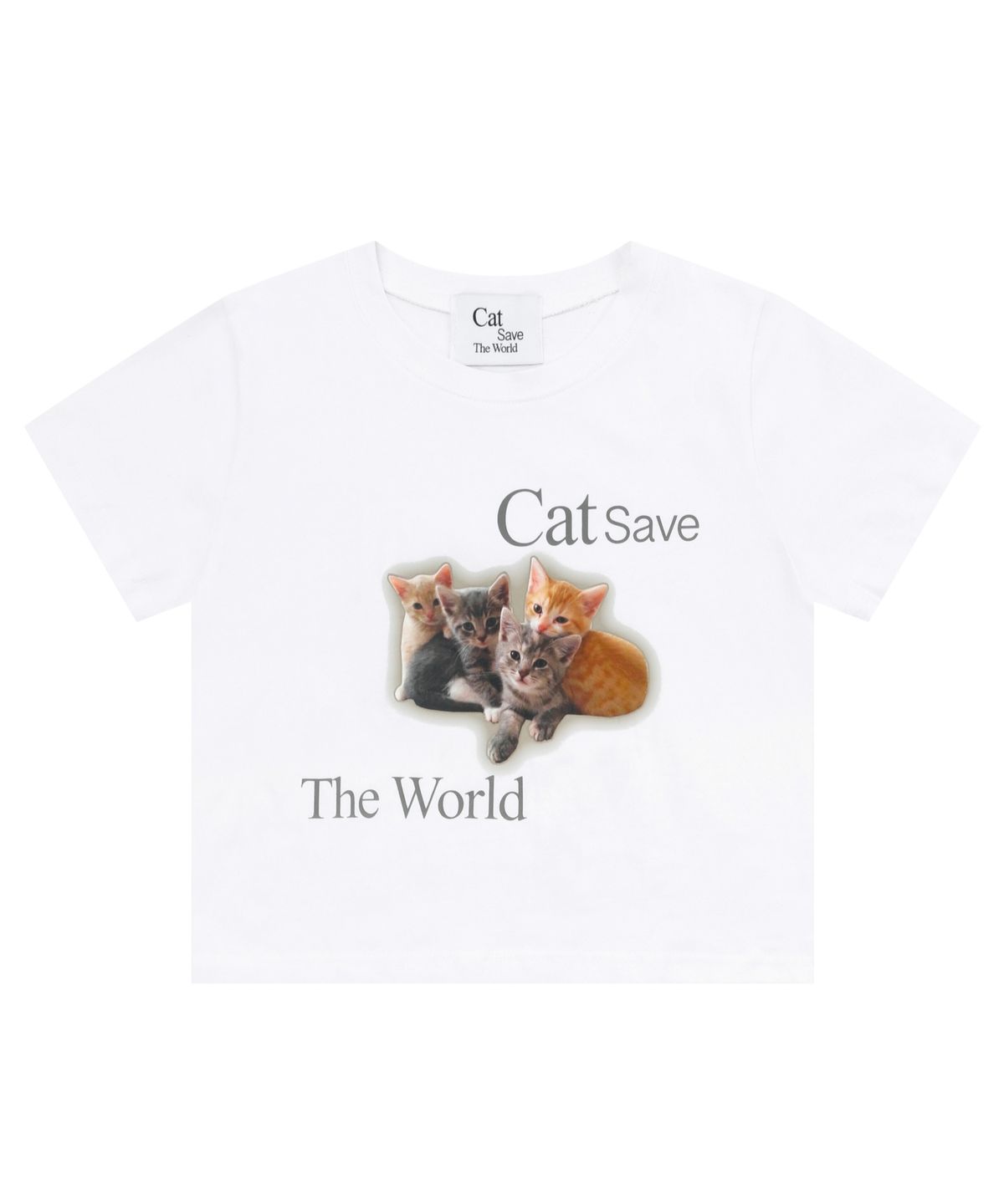 캣세이브더월드(CATSAVETHEWORLD) 키튼 반팔 티 (2컬러)