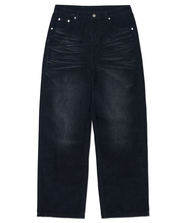 W.S CORDUROY PANTS - BLACK