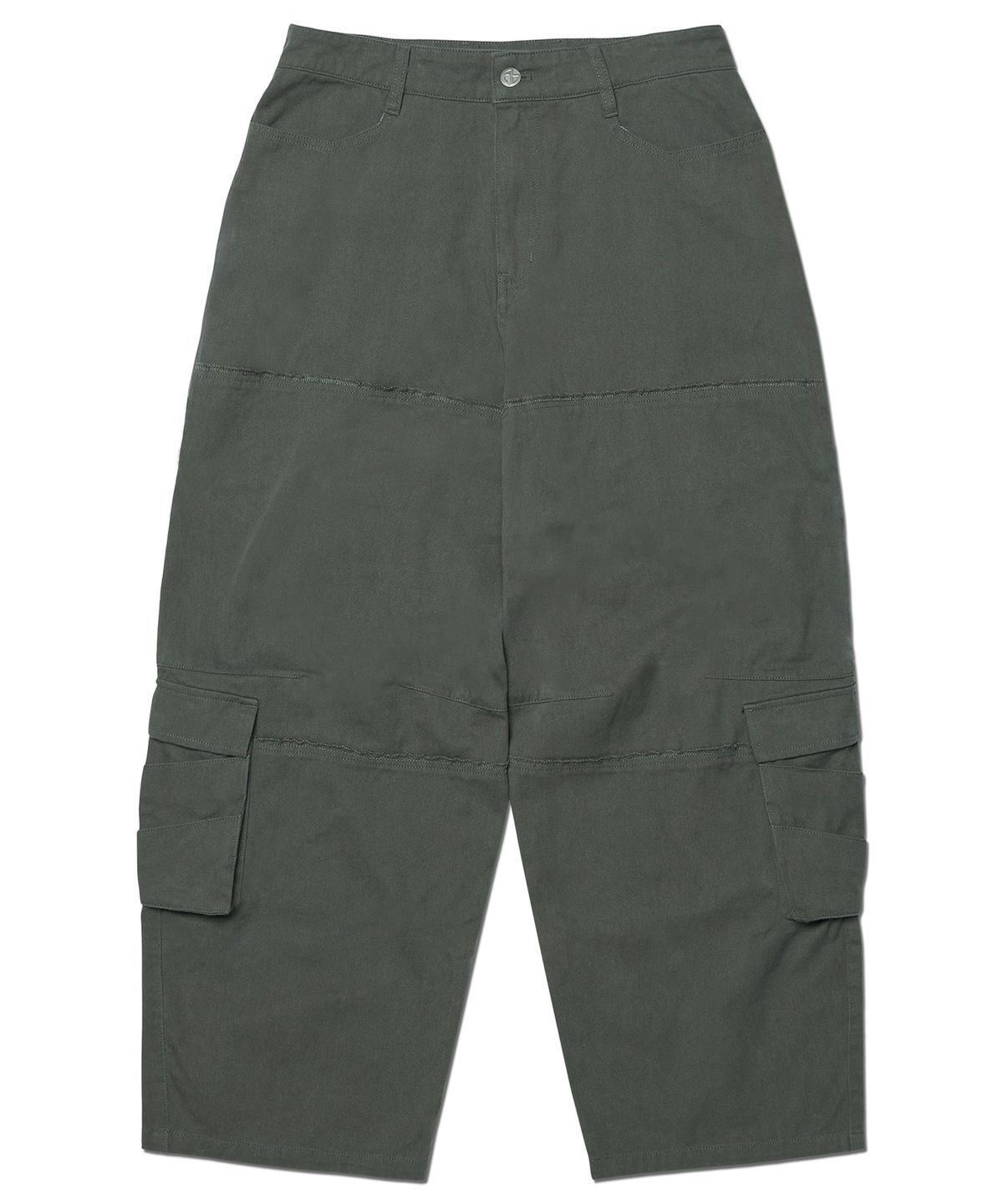 노매뉴얼(NOMANUAL) R.D WIDE CARGO PANTS - DEEP KHAKI