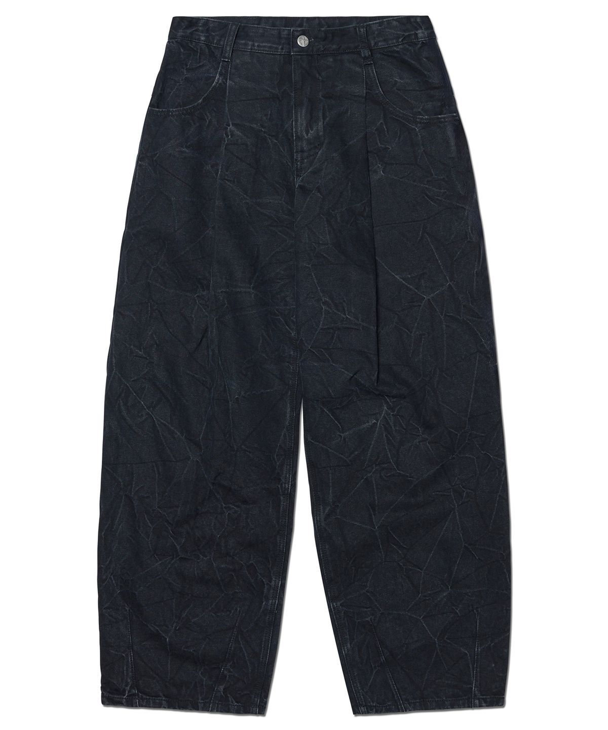 노매뉴얼(NOMANUAL) B.D WIDE DENIM PANTS - BLACK