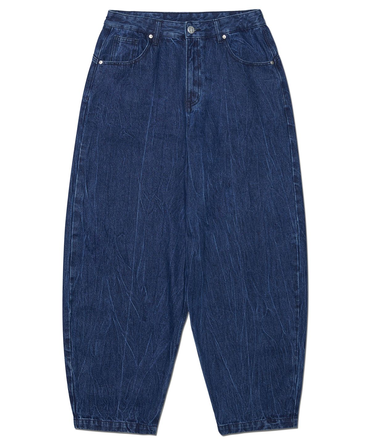 노매뉴얼(NOMANUAL) C.W WIDE DENIM PANTS - WASHED BLUE