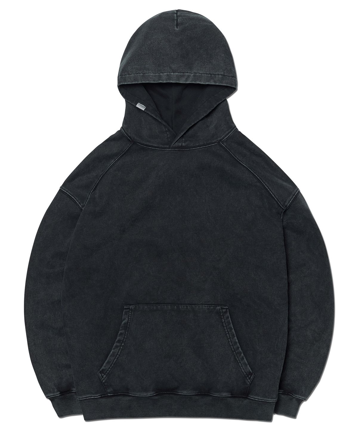 노매뉴얼(NOMANUAL) M.L HOODIE - WASHED BLACK