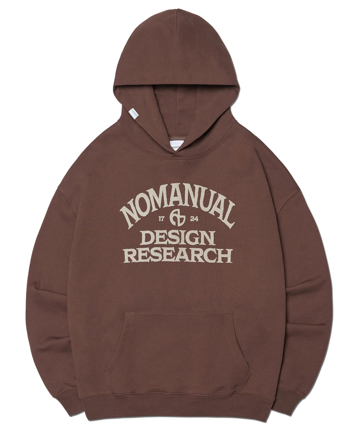 노매뉴얼(NOMANUAL) A.G HOODIE - BROWN