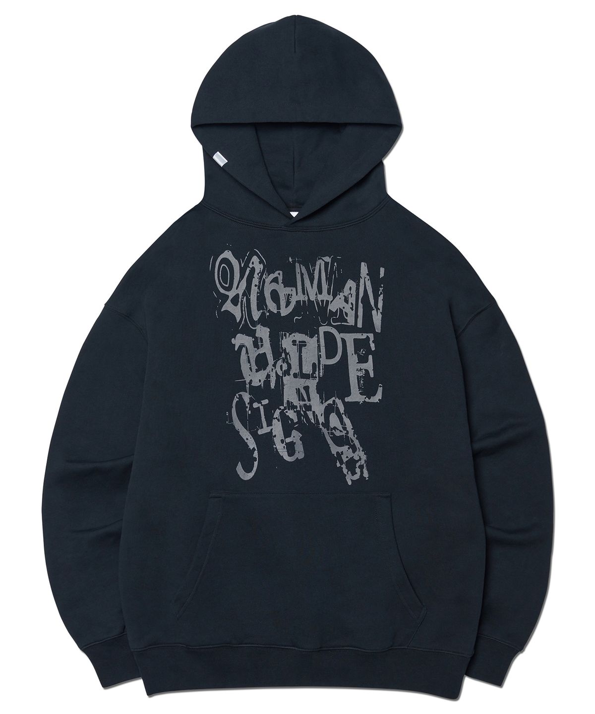 노매뉴얼(NOMANUAL) C.F HOODIE - BLACK