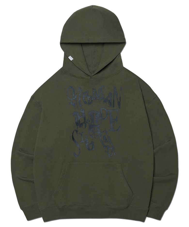 C.F HOODIE - KHAKI