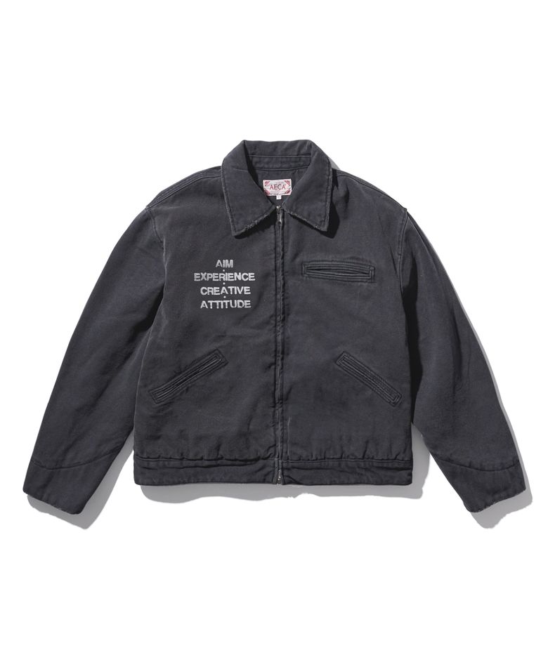AECA VINTAGE PIGMENT WORK JACKET-CHARCOAL