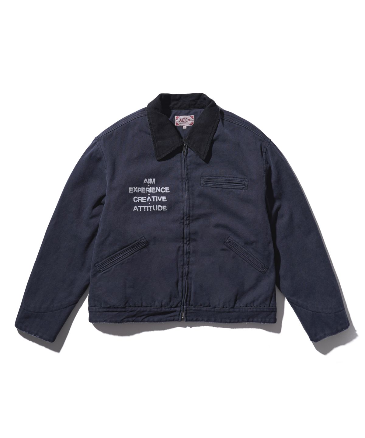 에이카화이트(AECA) AECA VINTAGE PIGMENT WORK JACKET-NAVY